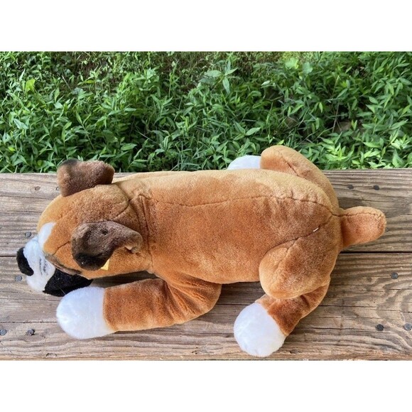 Vintage Steiff Plush Brown Boxer w Yellow Tag Western Germany FAO Swartz 2004 - Picture 8 of 9